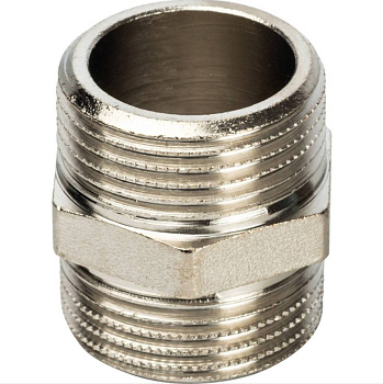 Ниппель Ду 20 (3/4") наружная резьба никель STOUT